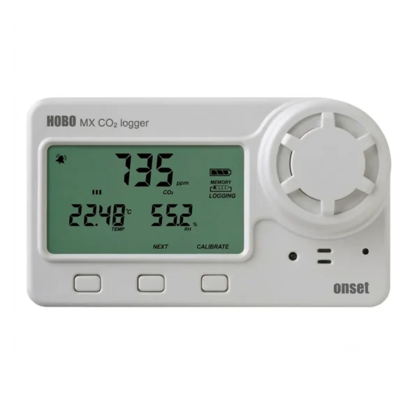 Registrador de temperatura, humedad y CO2  ONSET MX1102A