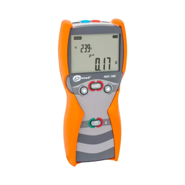 Medidor de impedancia de bucle de cortocircuito Sonel MZC-20E